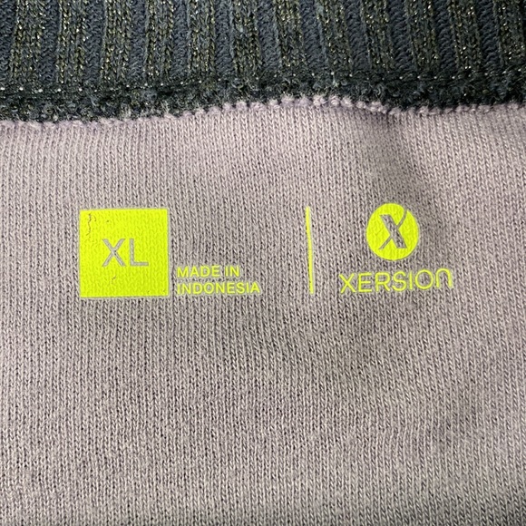 Xersion Purple Zip Shoulder Knit Sweater - Picture 14 of 15